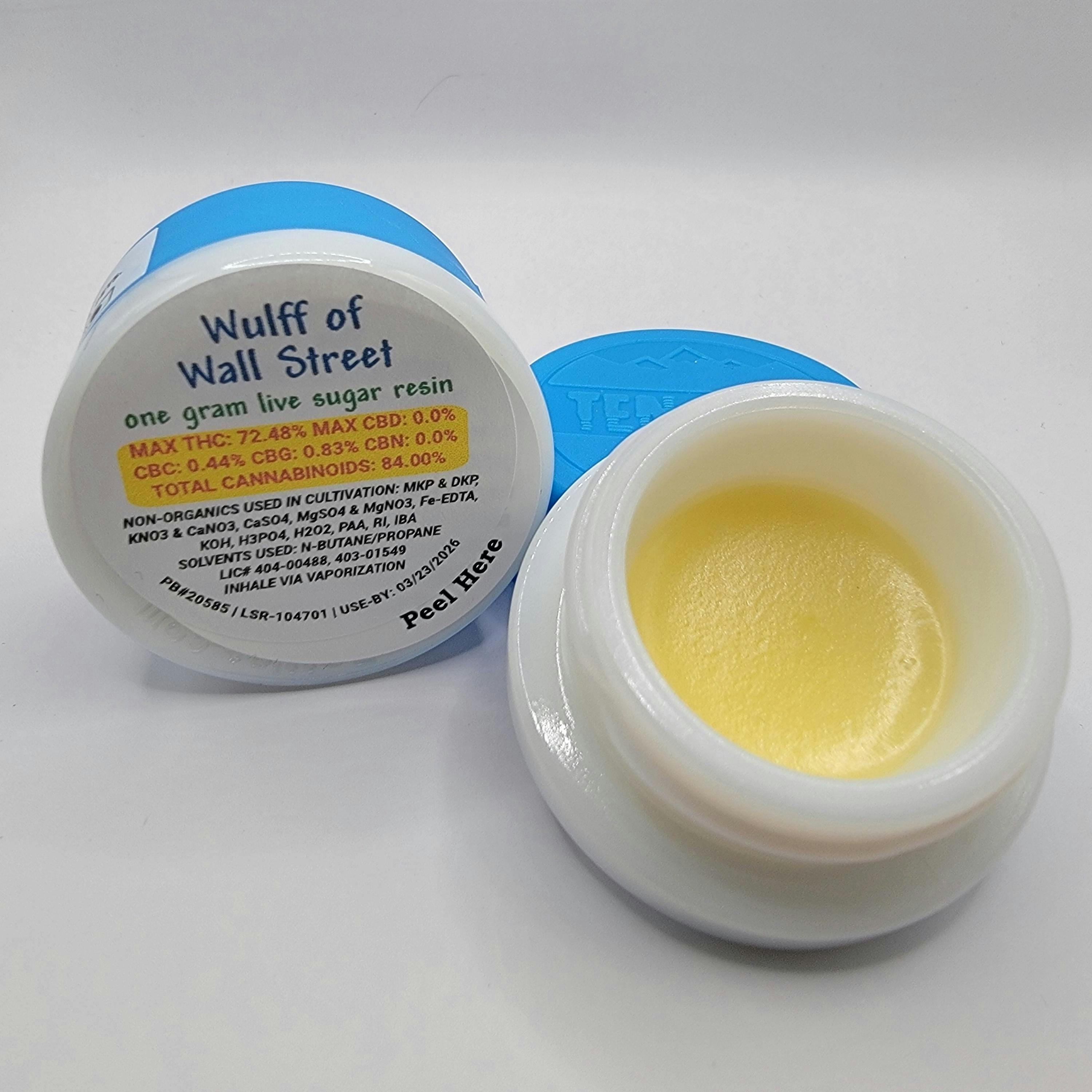 Wulff of Wall Street - 1g Live Sugar Resin