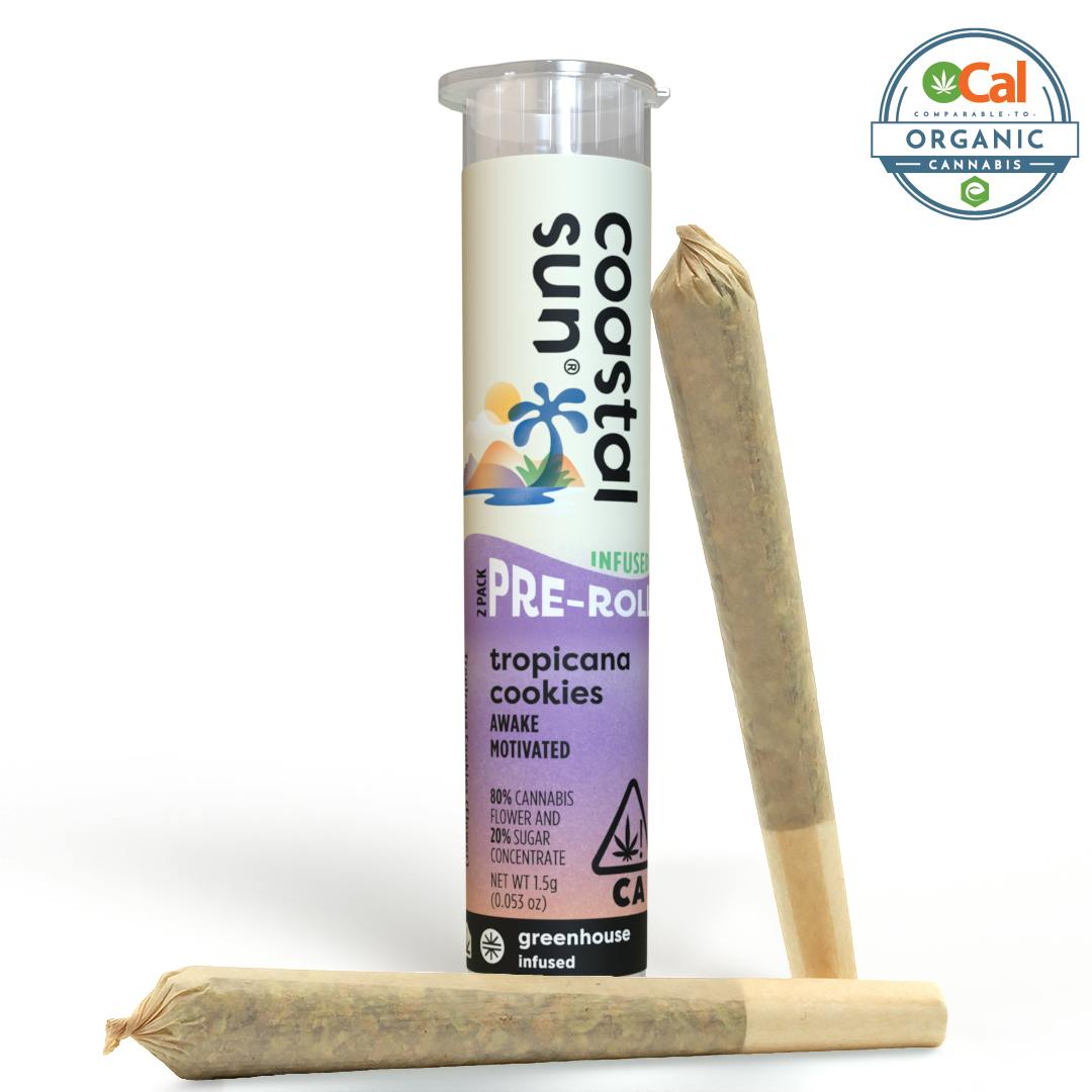 Tropicana Cookies Infused Greenhouse 0.75 Pre-Roll 2pk 1.5g