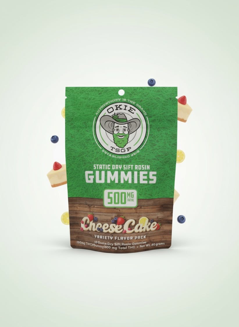 Static Dry Sift Rosin Gummies 500mg (50mg x 10)
