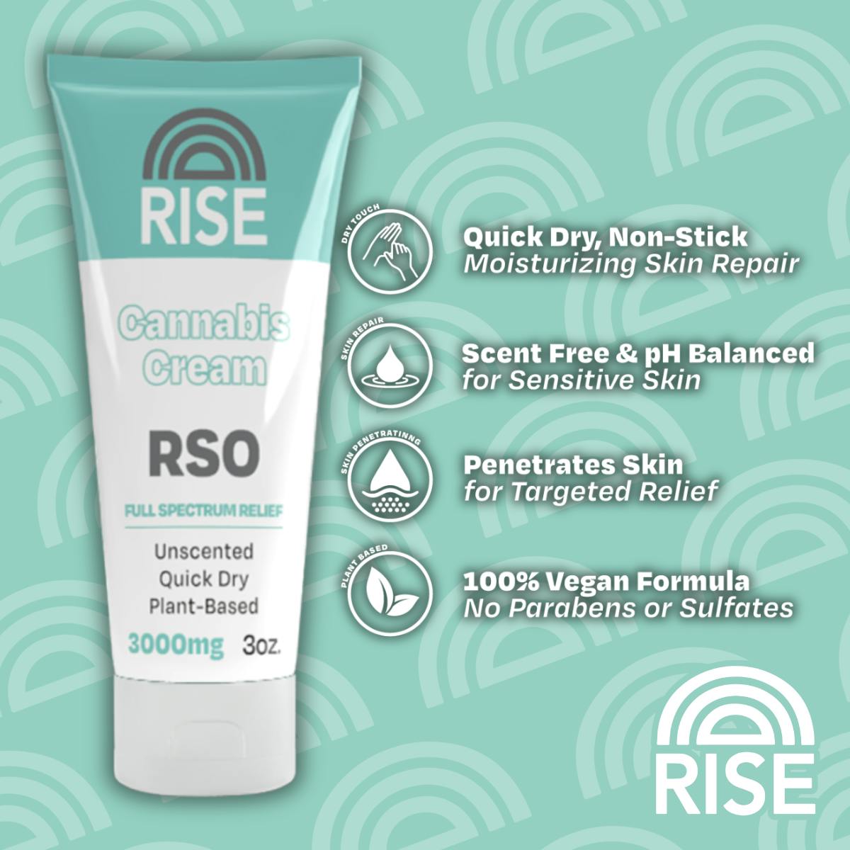 RISE RSO Cream - 3oz. - RISE