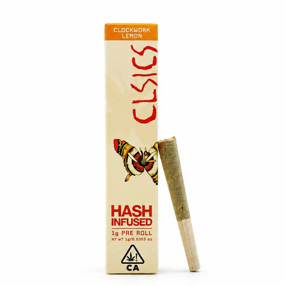 CLSICS Rosin & Rosin Infused Pre Rolls — Clockwork Lemon