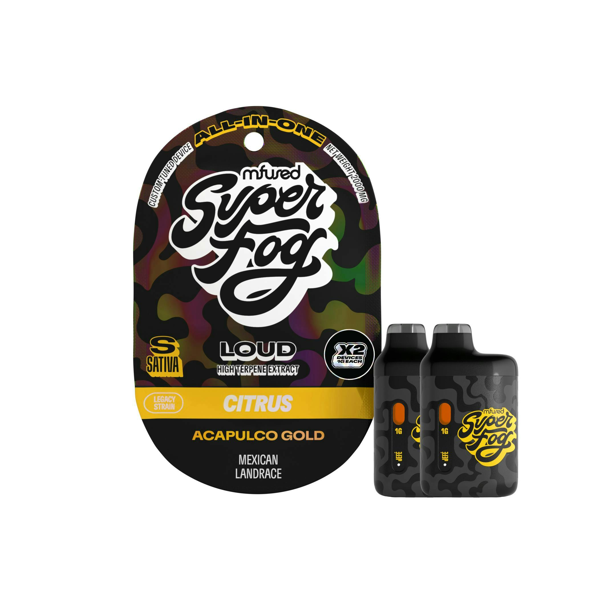 LOUD High Terpene Extract 1g Jefé 2pk - Acapulco Gold