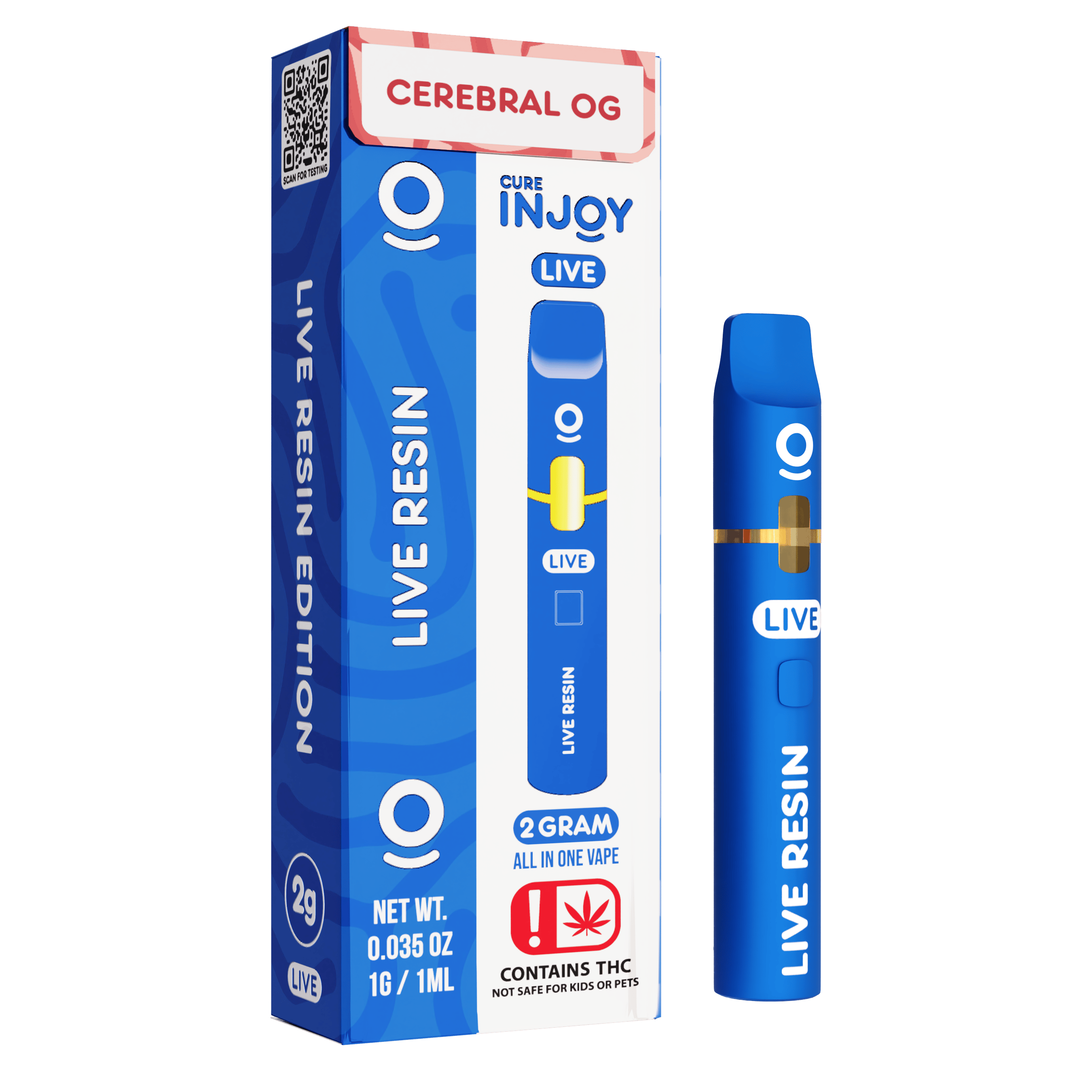 Cure Injoy Cerebral OG 2g Live Resin Disposable Vape