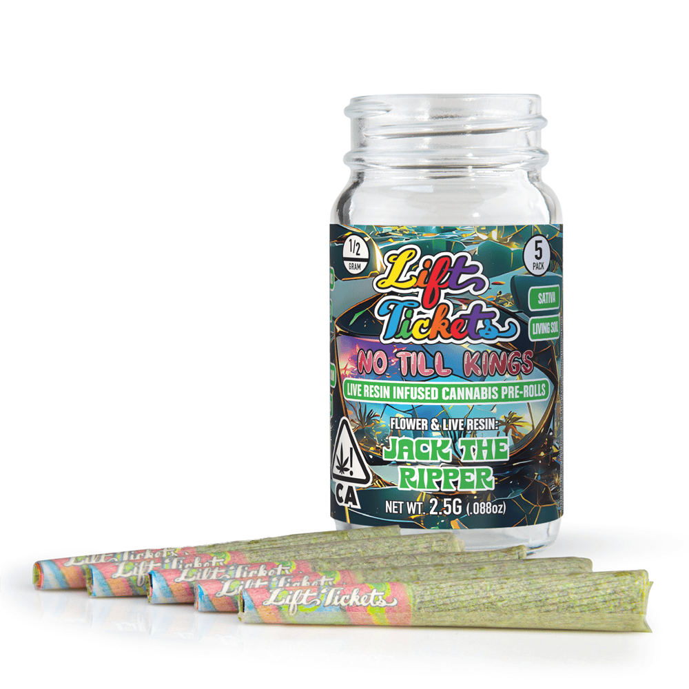 No Till Kings: Jack the Ripper - 0.5g Infused Pre Roll Multipack (5 ...
