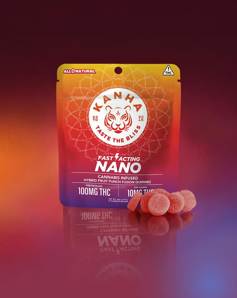 Fruit Punch Fusion | NANO | Hybrid | 100mg THC | 10-pack by KANHA