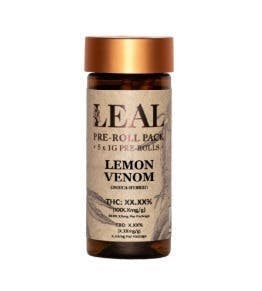 Lemon Venom | Pre Roll Pack (5 ct.) | 5g by Leal