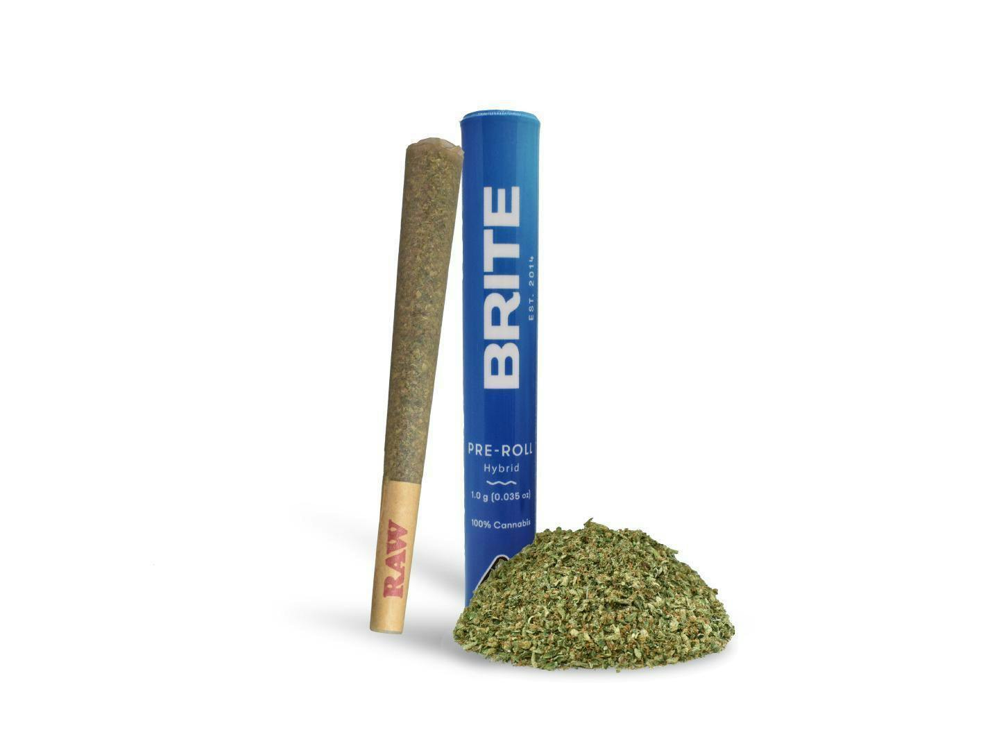 BRITE Pre-Roll (1g) - Hybrid - White Runtz