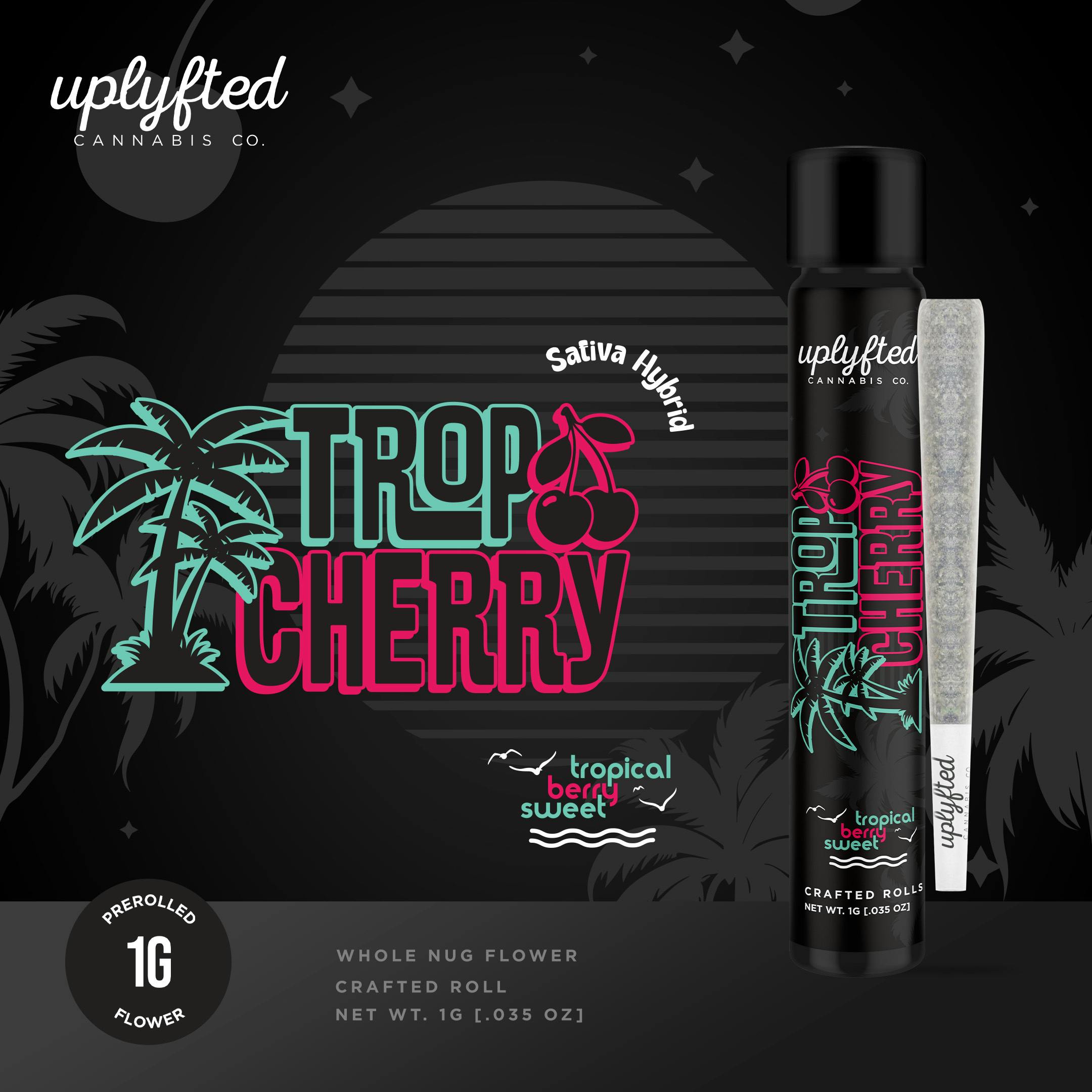 Trop Cherry 1g Pre-roll - Indoor A-Nug Flower - No Shake or Trim