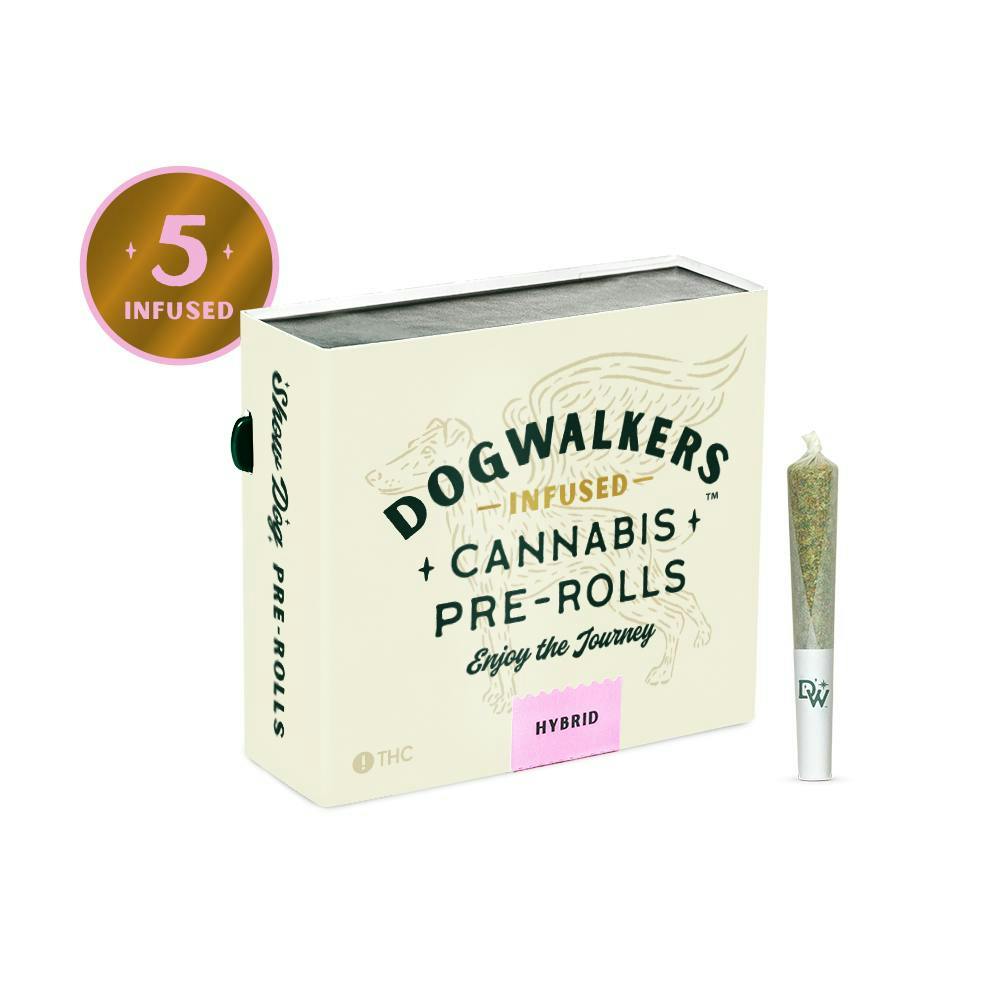 Dogwalkers Gogurtz Stay Mini Dog Infused Pre Rolls (5pk) .45g by Dogwalkers