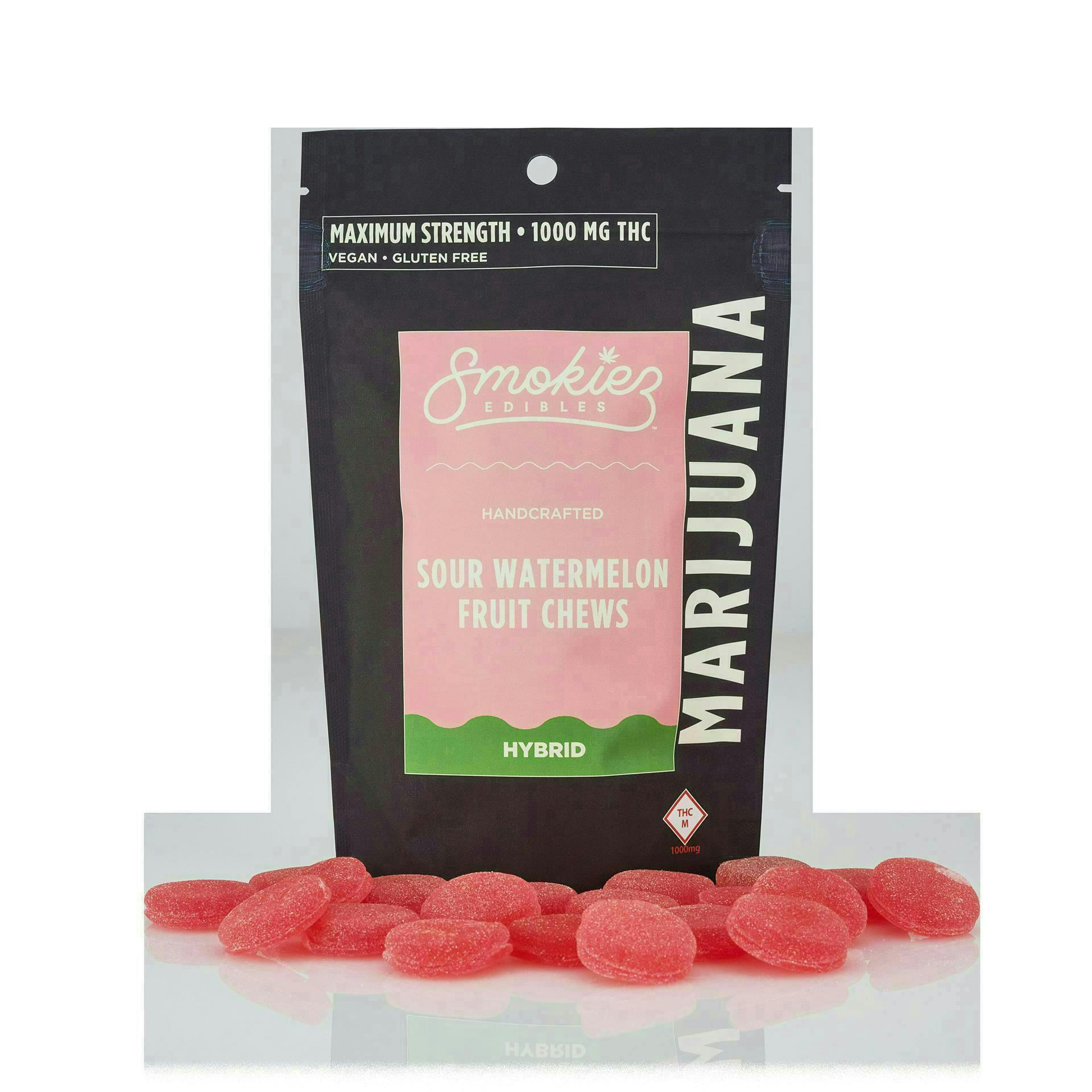 Sour Watermelon Gummies | 1000mg | 20ct | 50mg/ea at Greenlight Dispensary Hayti