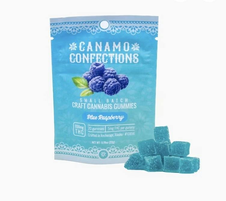 Canamo AK | Blue Raspberry | Gummies | 100mg by Canamo AK