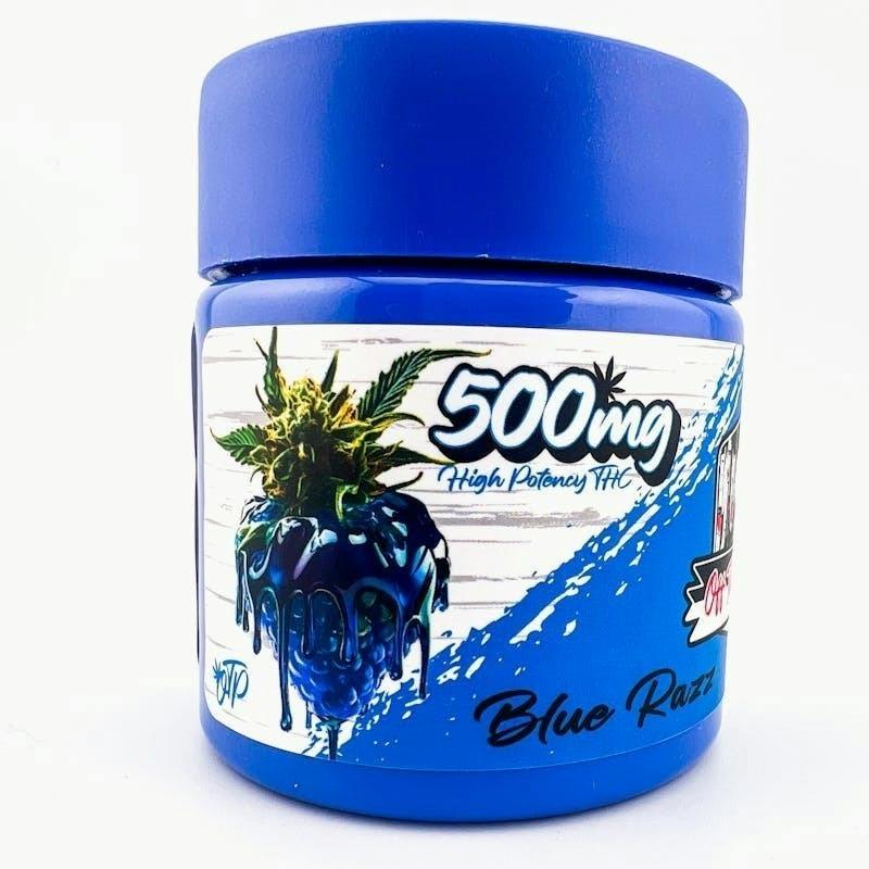 Off The Path | Blue Razz Live Rosin Gummies | 500mg | 20ct | 25mg/ea by Off The Path Cannabis