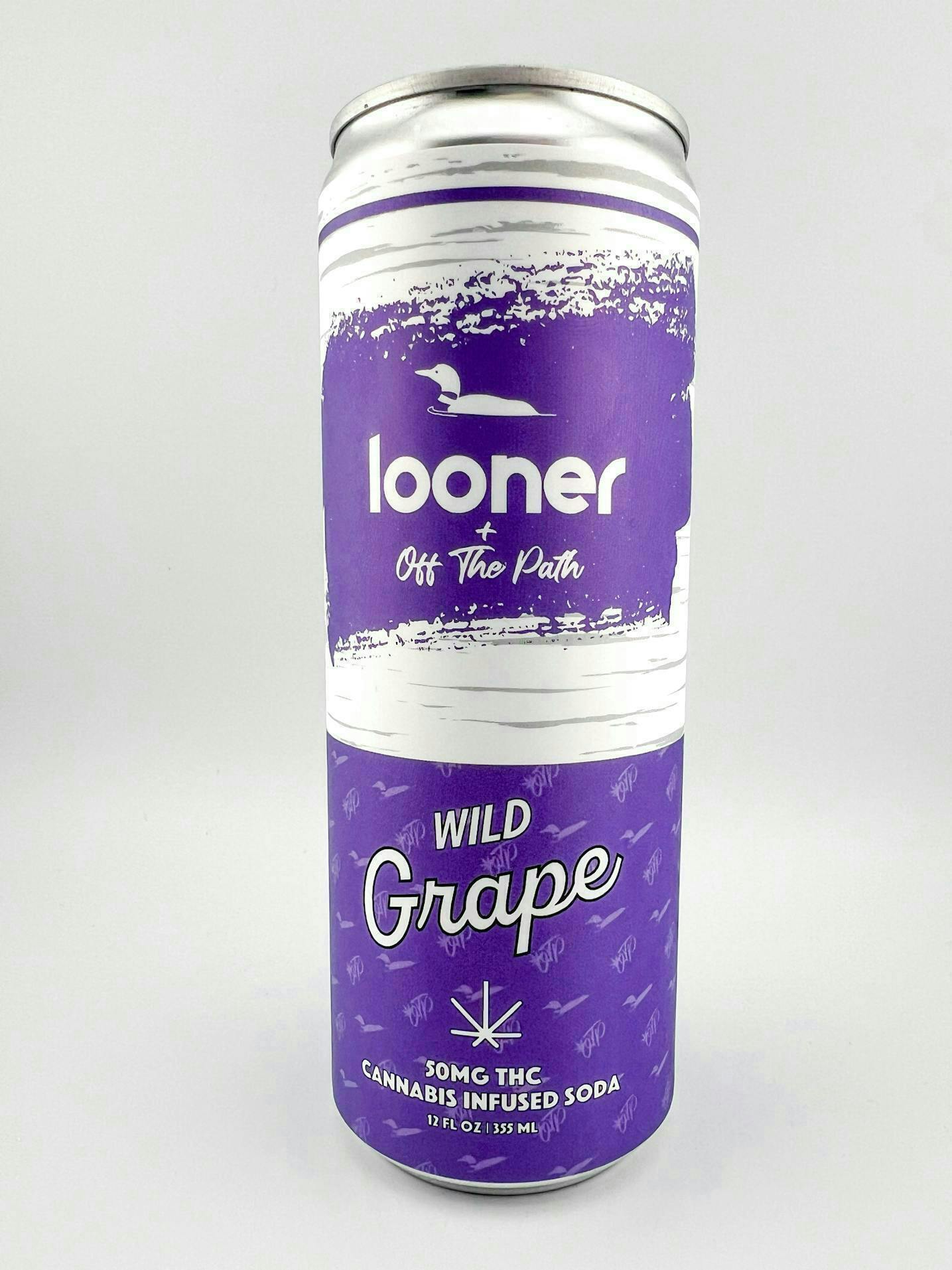 Off The Path | Looner x Off The Path | Wild Grape Soda | 50mg THC | 12oz by Off The Path Cannabis