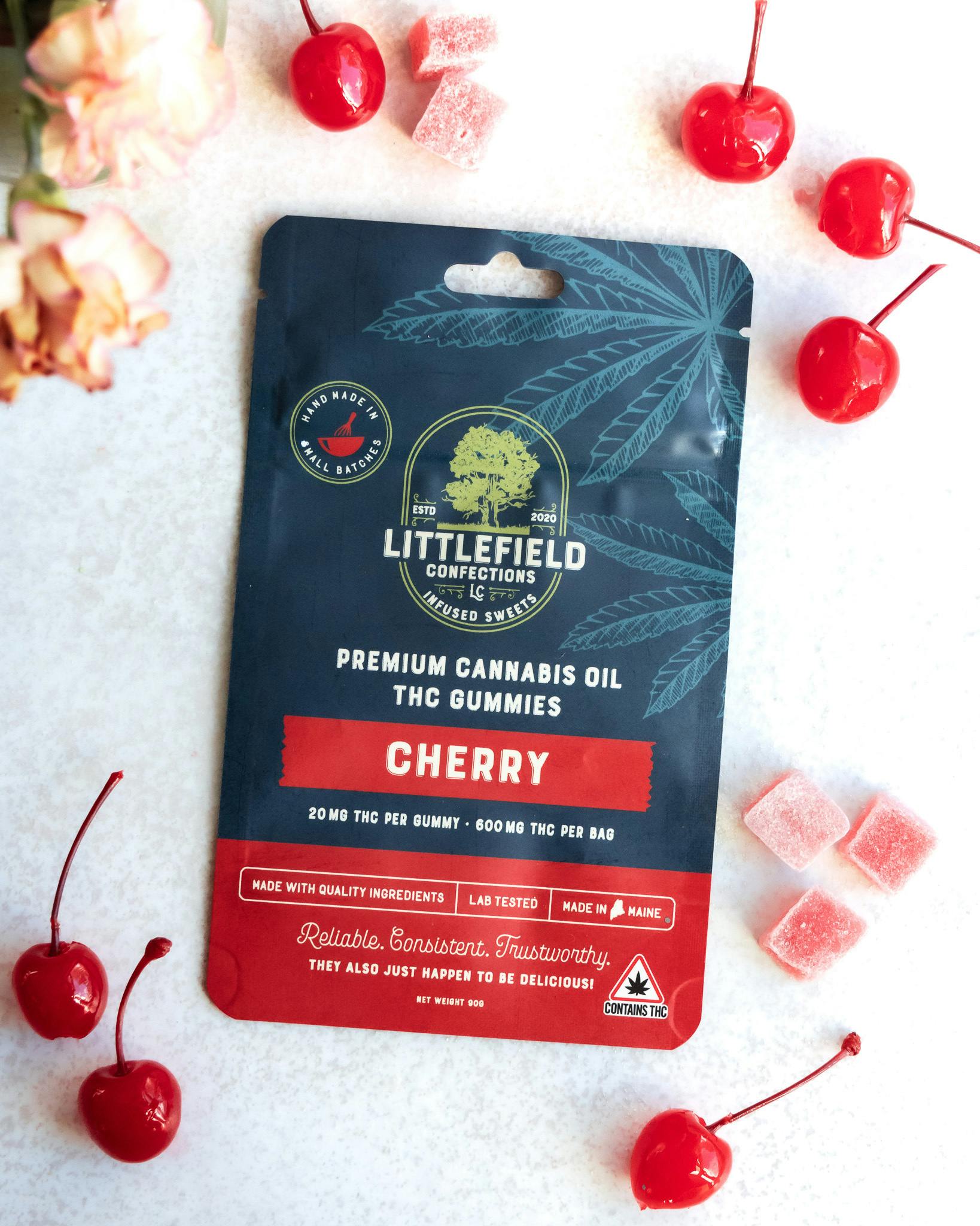 LFC 600mg THC Gummies - Cherry by Littlefield Confections
