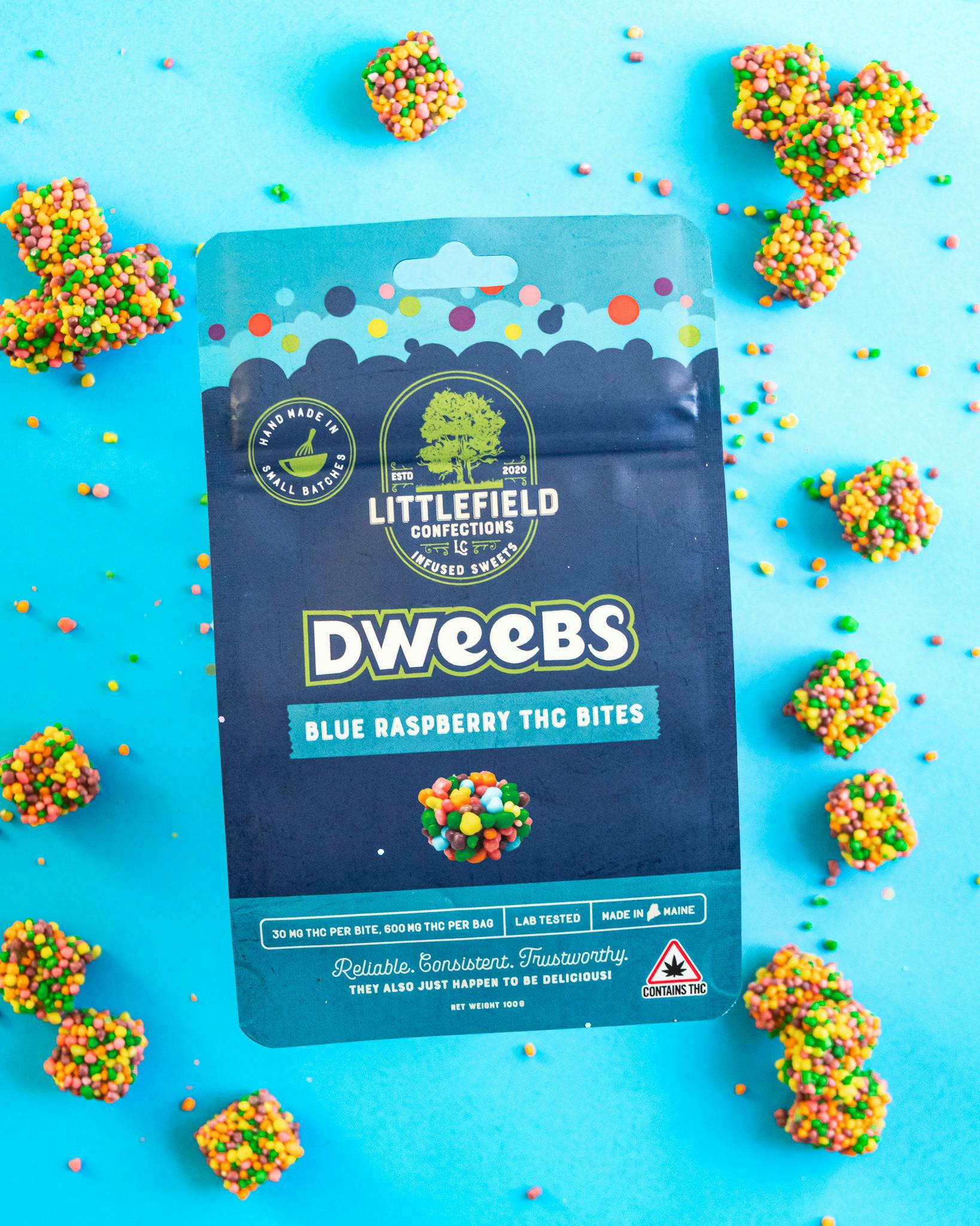 LFC 600mg THC Dweebs - Blue Raspberry by Littlefield Confections