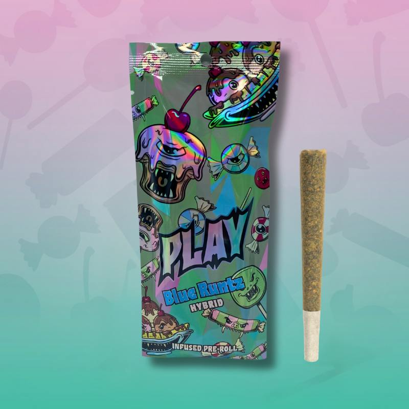 Play | Blue Runtz | 1.2g | Infused Pre-Roll by Play Michigan