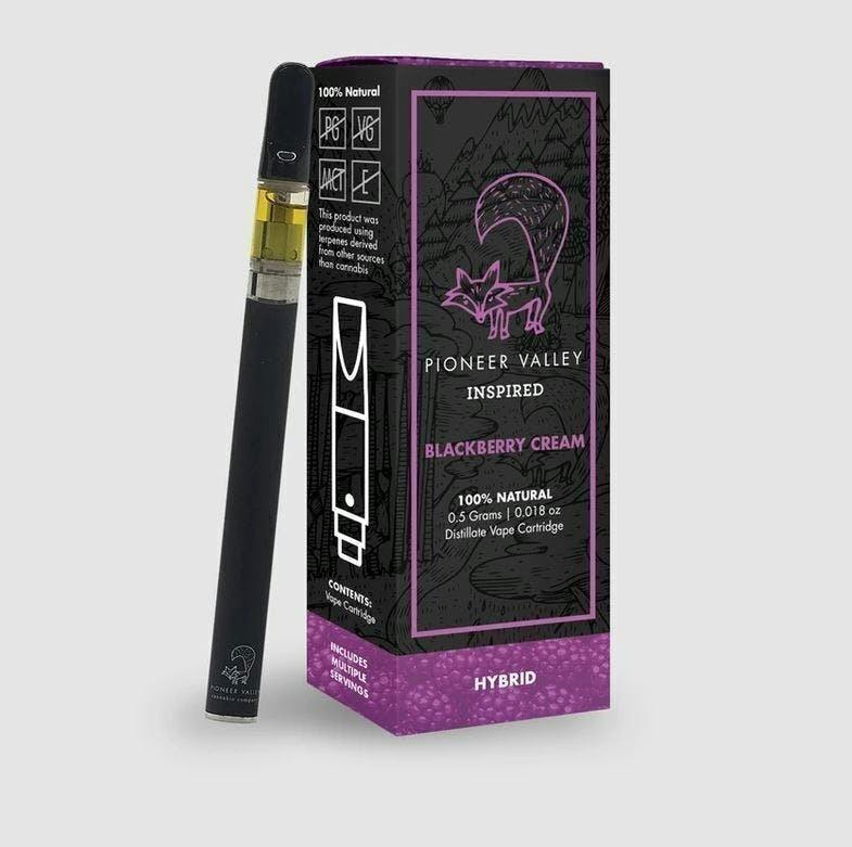 Blackberry Cream Cartridge 1000mg by Pioneer Valley Cannabis Co