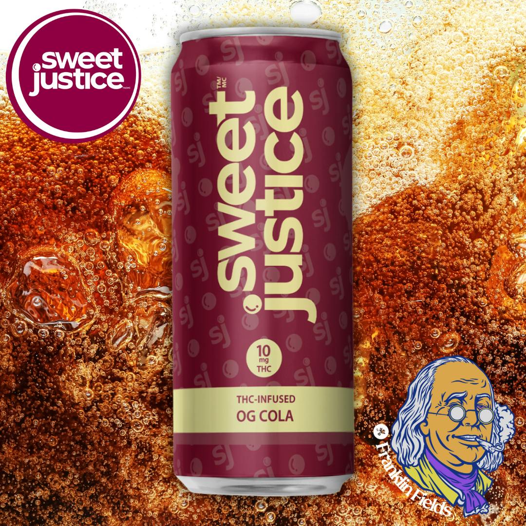 Sweet Justice OG Cola Infused Soda at Midnight Green