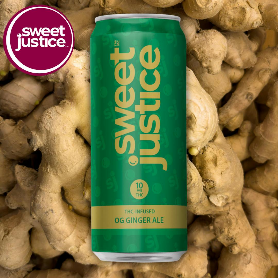 Sweet Justice Ginger Ale Infused Soda at Midnight Green