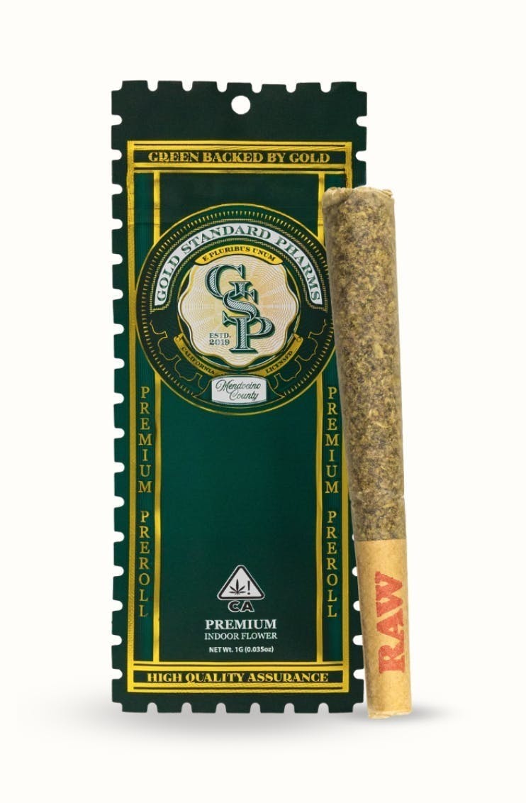 Gold Standard Pharms (GSP) - GSP OG - 1G - Pre Roll - 1 gram