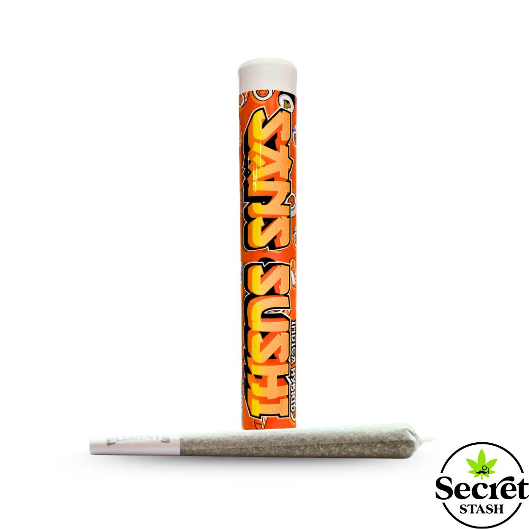 Secret Stash | Full Bud Pre Roll | Sans Sushi | 1.2g by Secret Stash