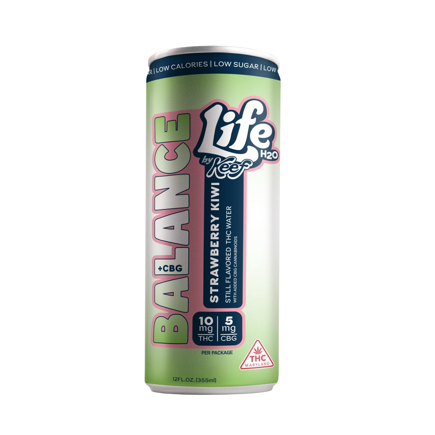 Life H2O Energize Strawberry Kiwi Still Water 10mgTHC/5mgCBG at Evergrowing Releaf