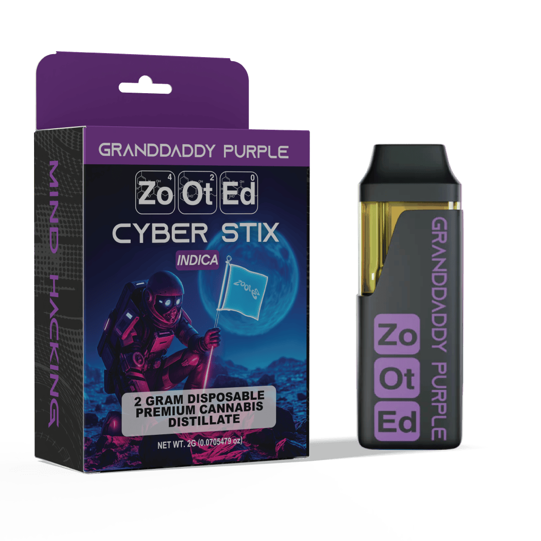 Granddaddy Purple | Cyber Stick | Live Resin Disposable | 2g by Zooted Brandz - MI