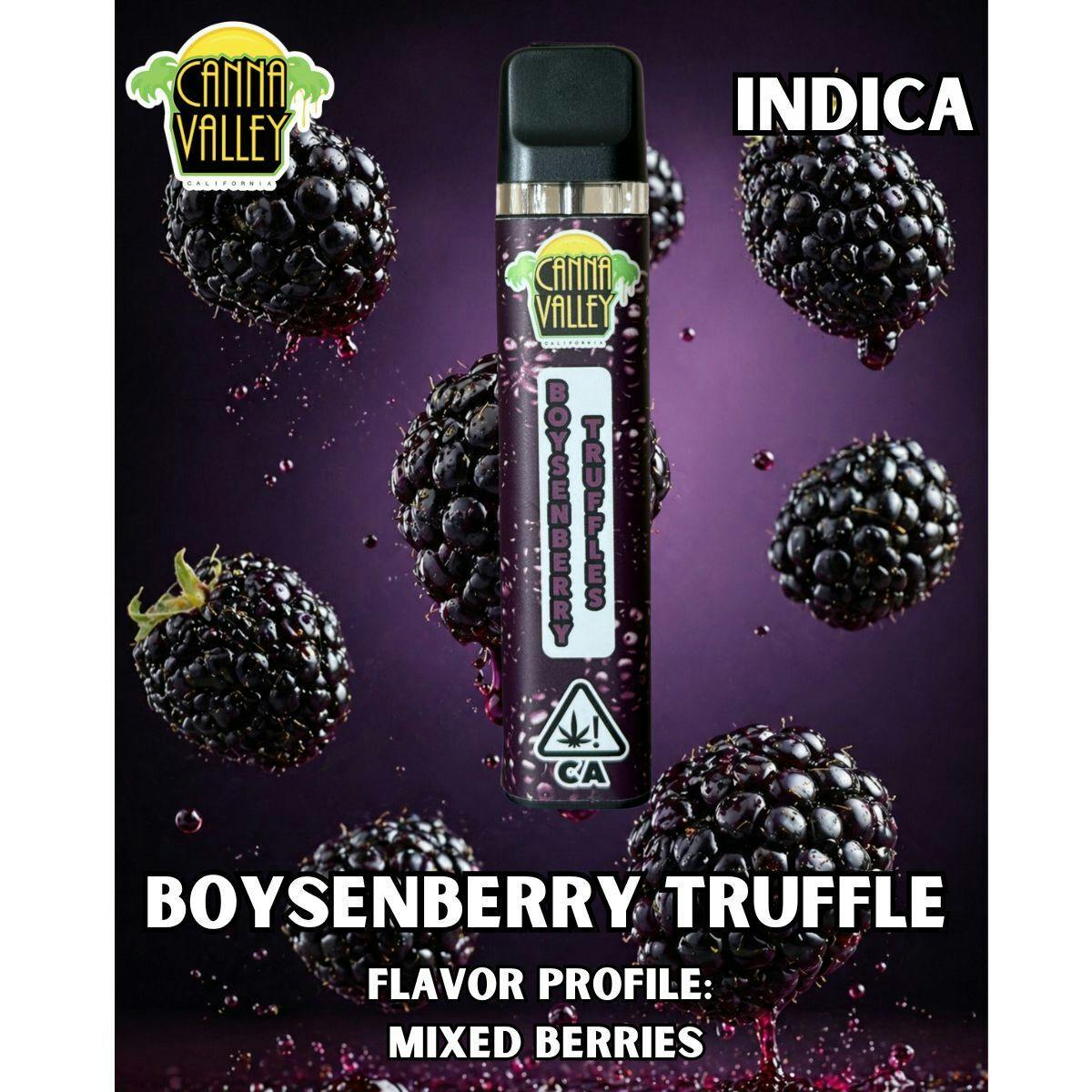 Canna Valley — Boysenberry Truffles