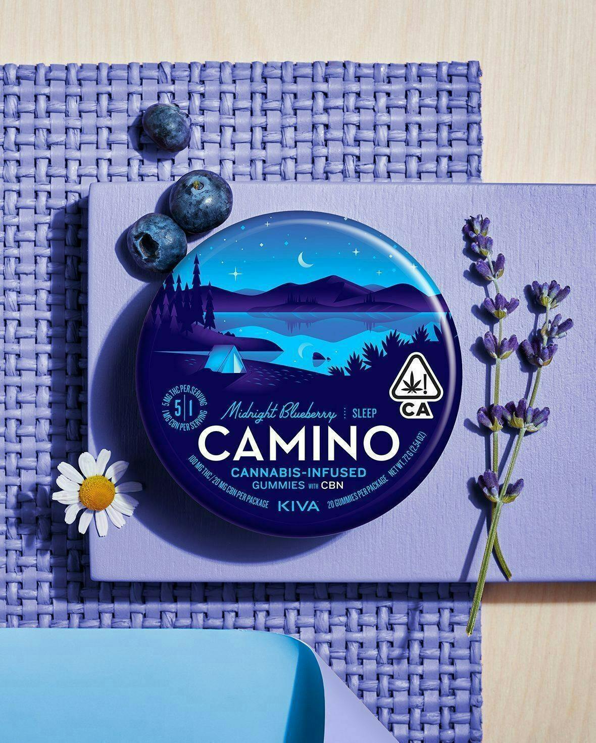 Camino Midnight Blueberry 5:1 THC:CBN Sleep Gummies 20pc
