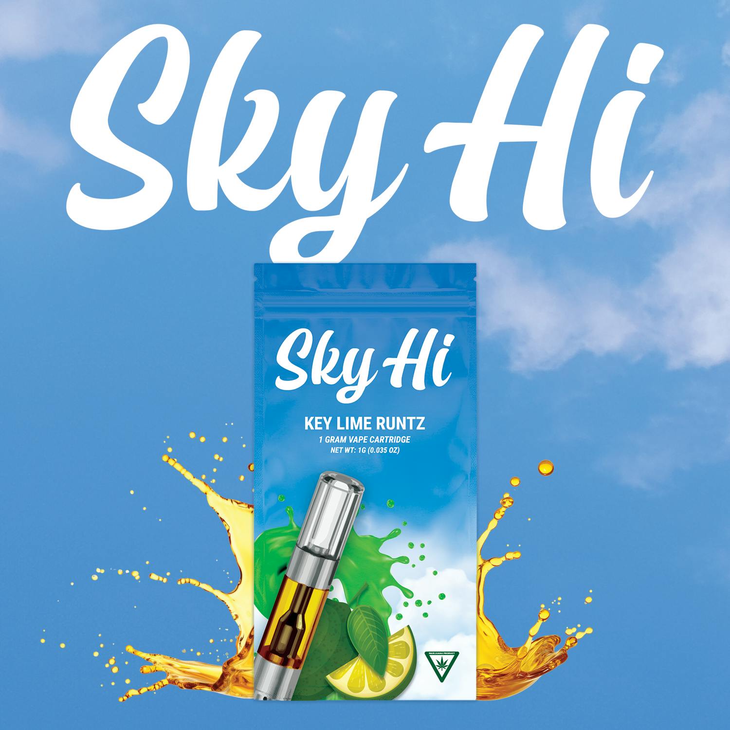 Sky HI | Key Lime Runtz 1g Cartridge - Sky-Hi