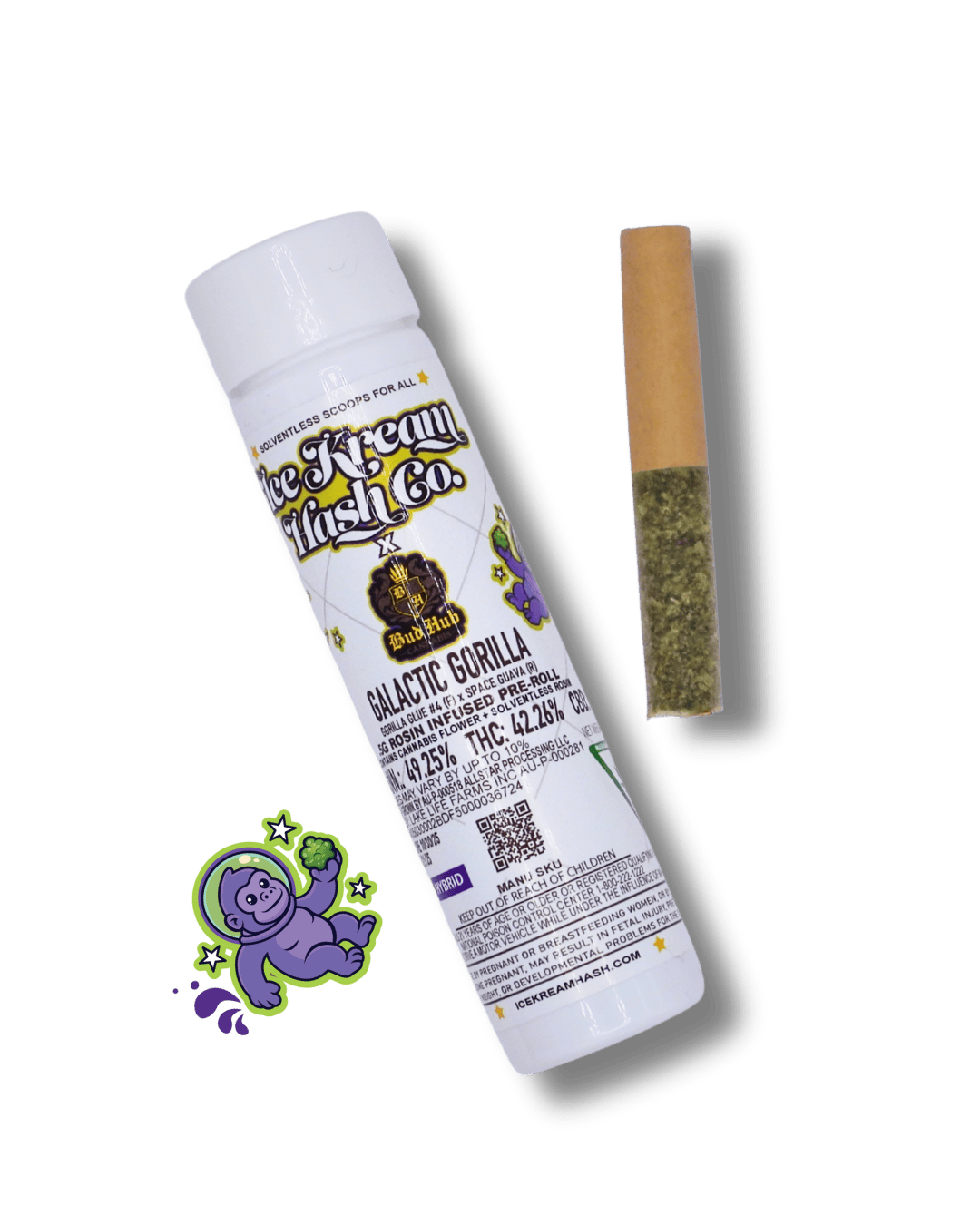 IKHCO | Galactic Gorilla | Rosin Infused PRJ | Single Scoop | .5g by Ice Kream Hash Co.