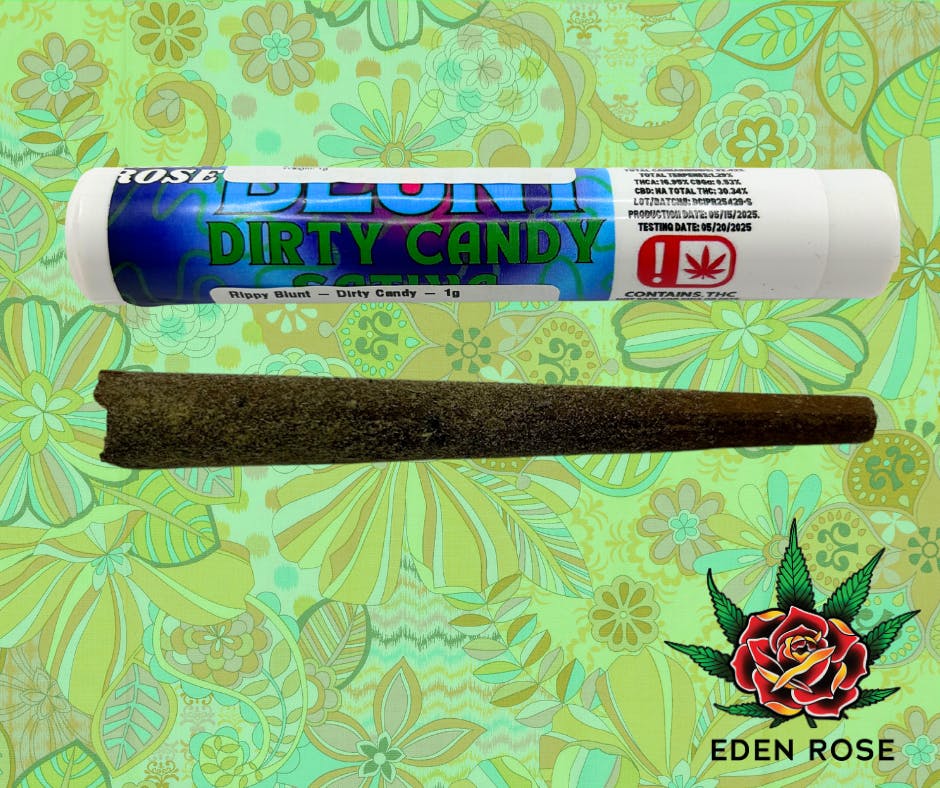 1G Rippy Blunt - Dirty Candy (Sativa) - Eden Rose Processing
