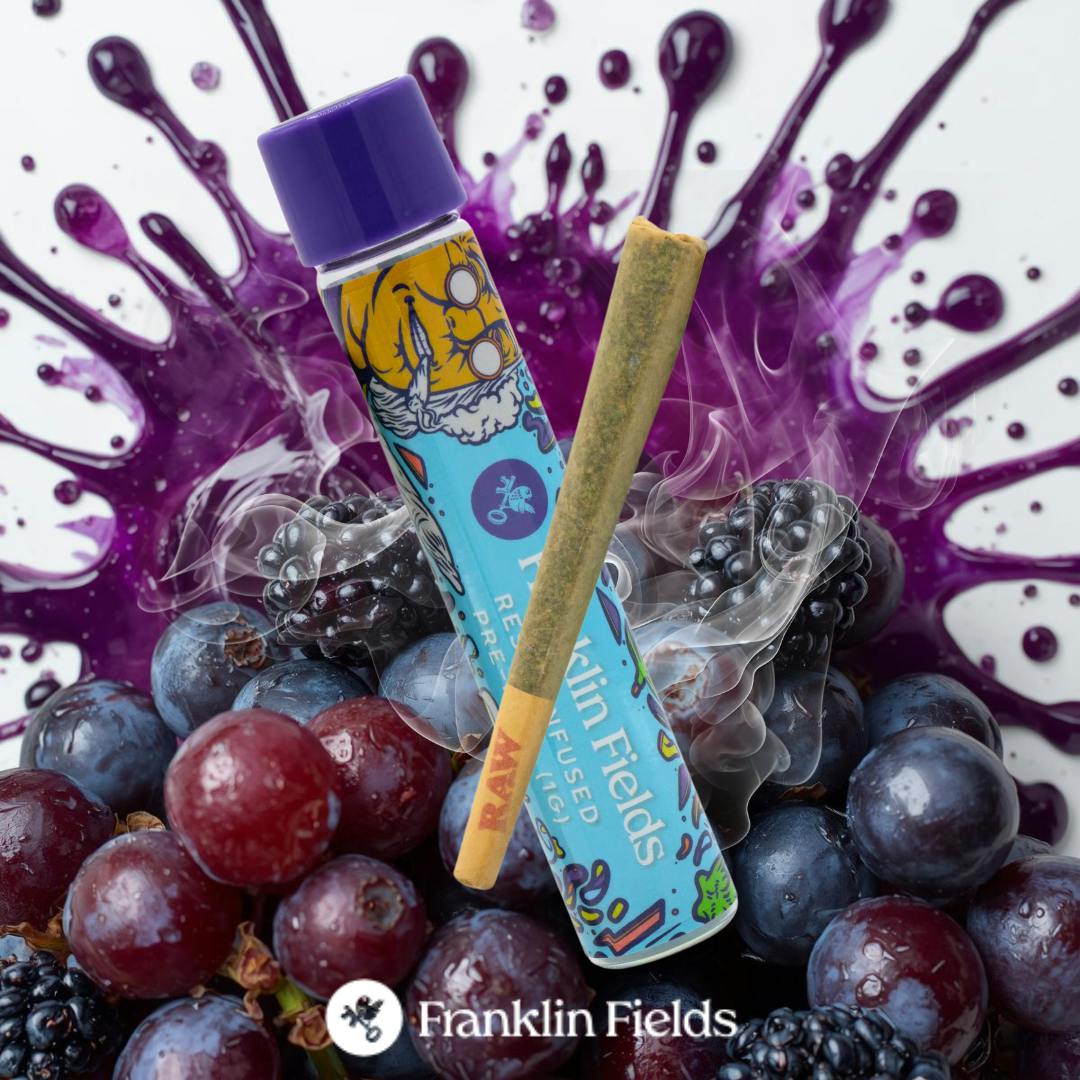 Franklin Fields Infused Pre Roll Purple Urkle 1g
