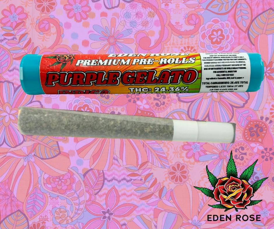 1G Premium Preroll - Purple Gelato (Indica)