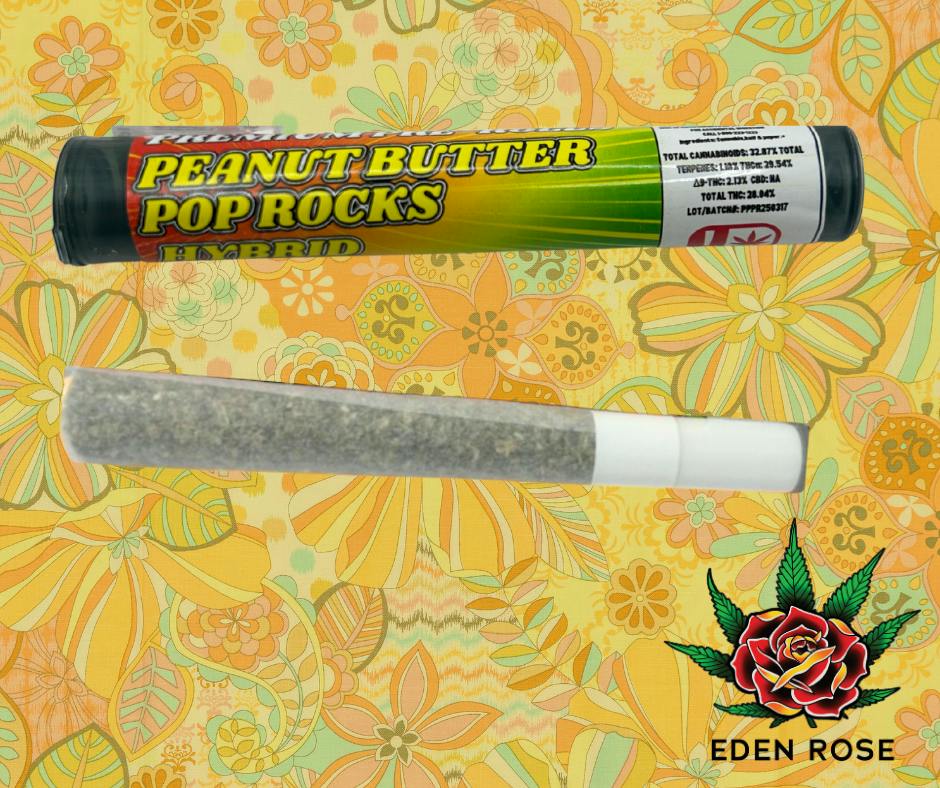 1G Premium Preroll - Peanut Butter Pop Rocks (Hybrid)