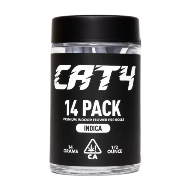 Cat4 Indica Prerolls 14pk
