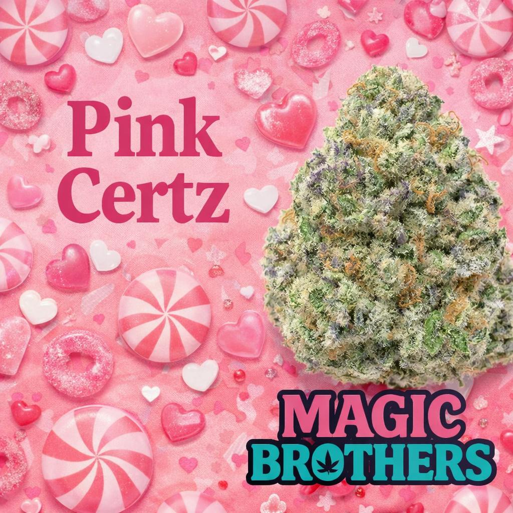 Pink Certz (Hybrid) - Premium Flower - 1oz. 28g. - Magic Brothers