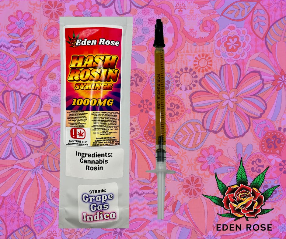 Rosin Syringe Grape Gas Indica