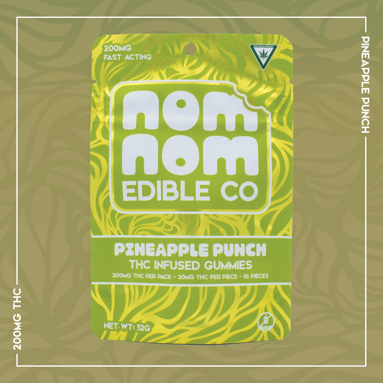 Nom Nom Gummies | Pineapple Punch | 200mg