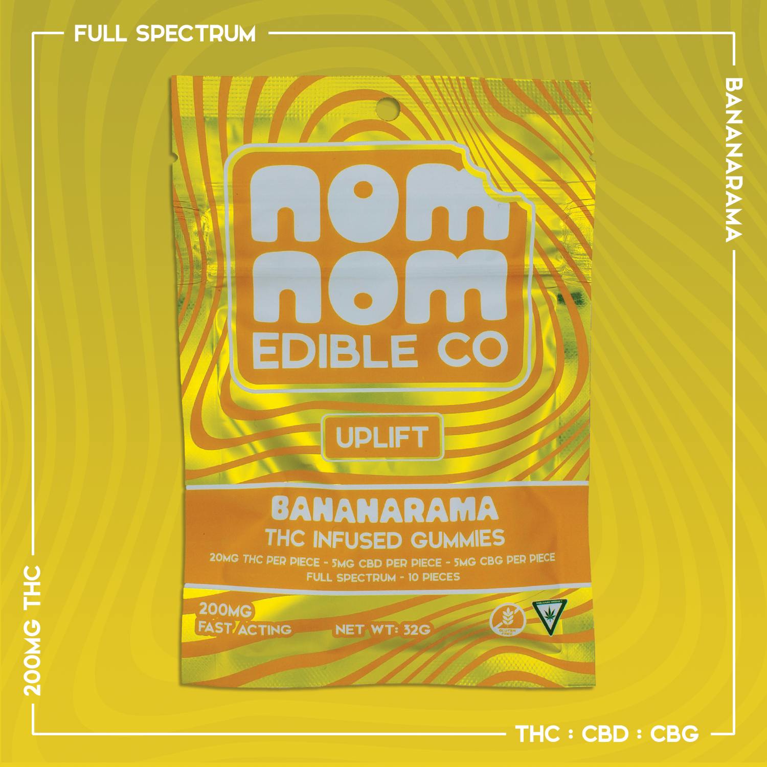 Nom Nom Gummies | Bananarama | 200mg:50mg