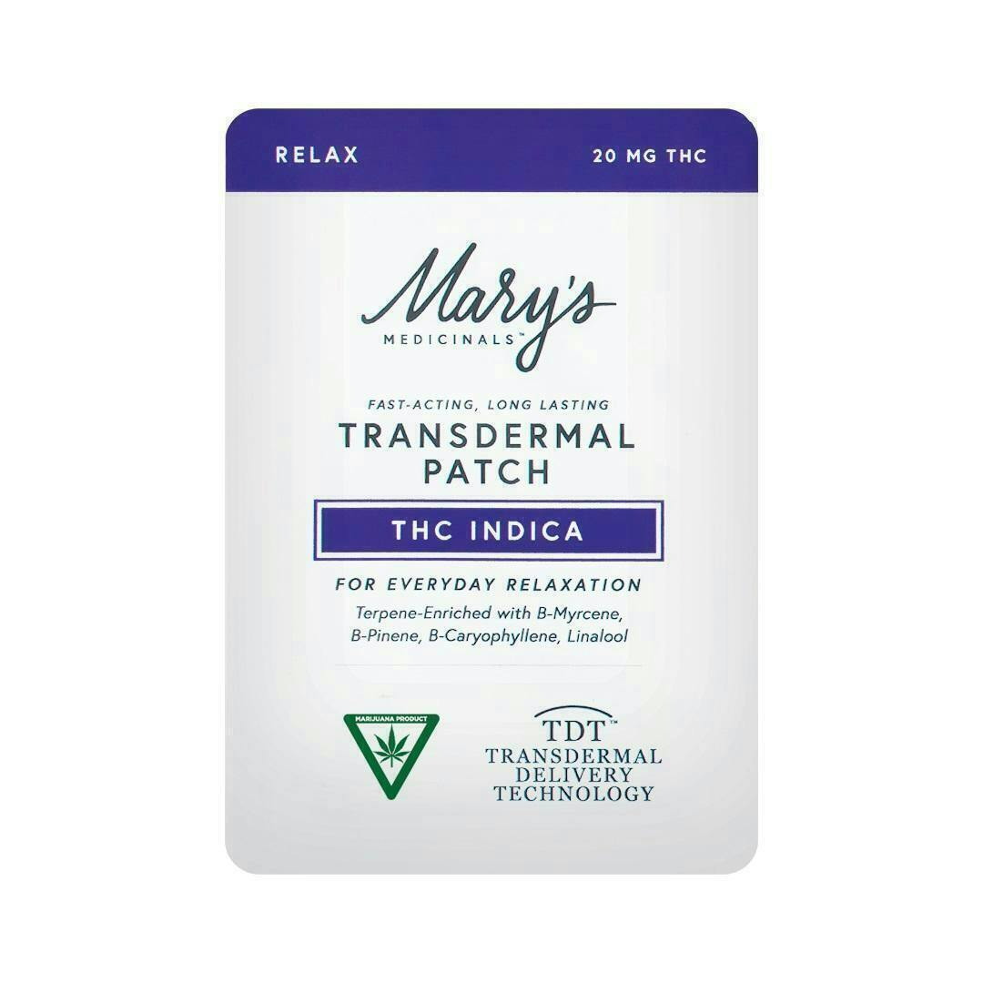 Mary's Medicinals | Relax THC Indica | Transdermal Patch | 20mg | 10pk at The Green Bean Weed Dispensary Flint