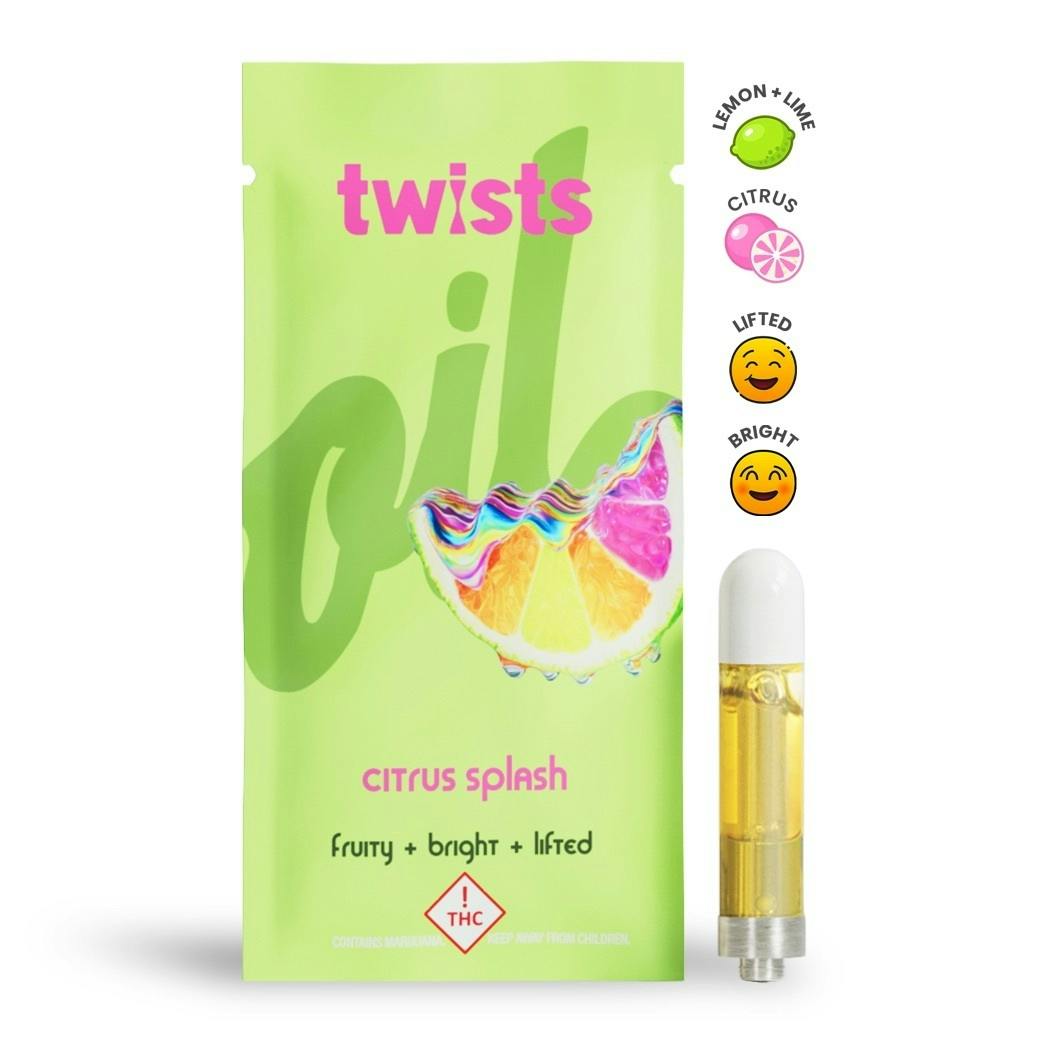 Citrus Splash Flavor - "Twists" Cartridge (1000mg) - by Oil® at Wild Wild Weed
