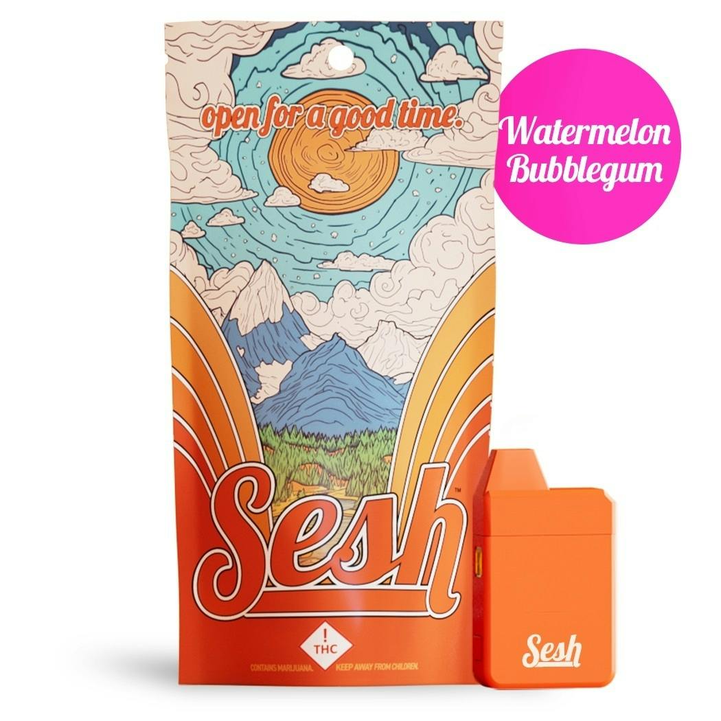 Watermelon Bubblegum - 'Seshie' AIO (1g) - by Sesh® by Craft Concentrates
