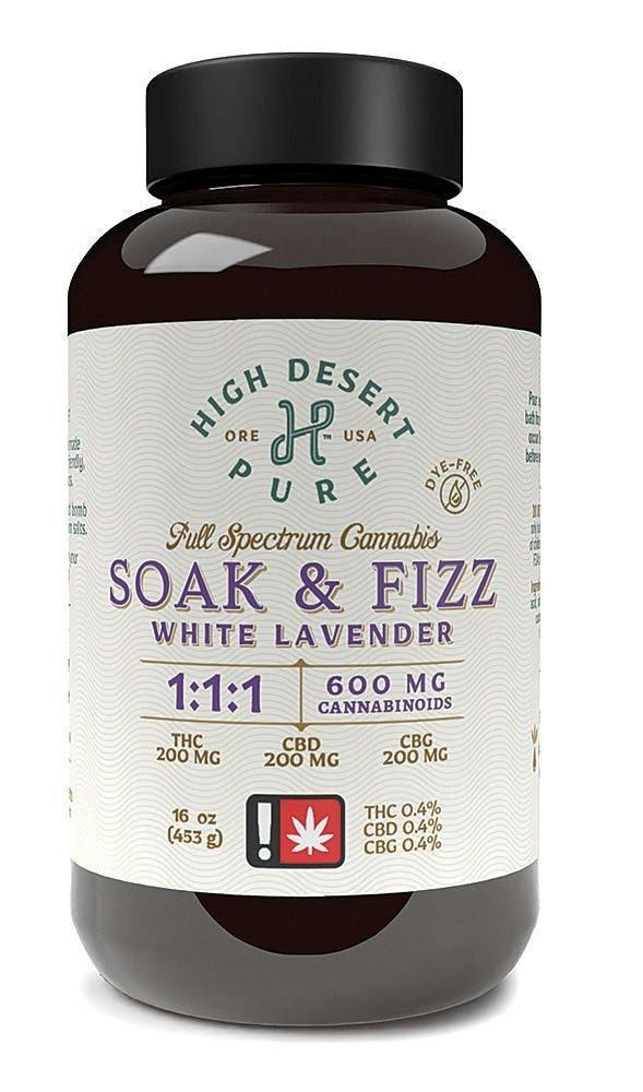 White Lavender Soak & Fizz (600 mg)