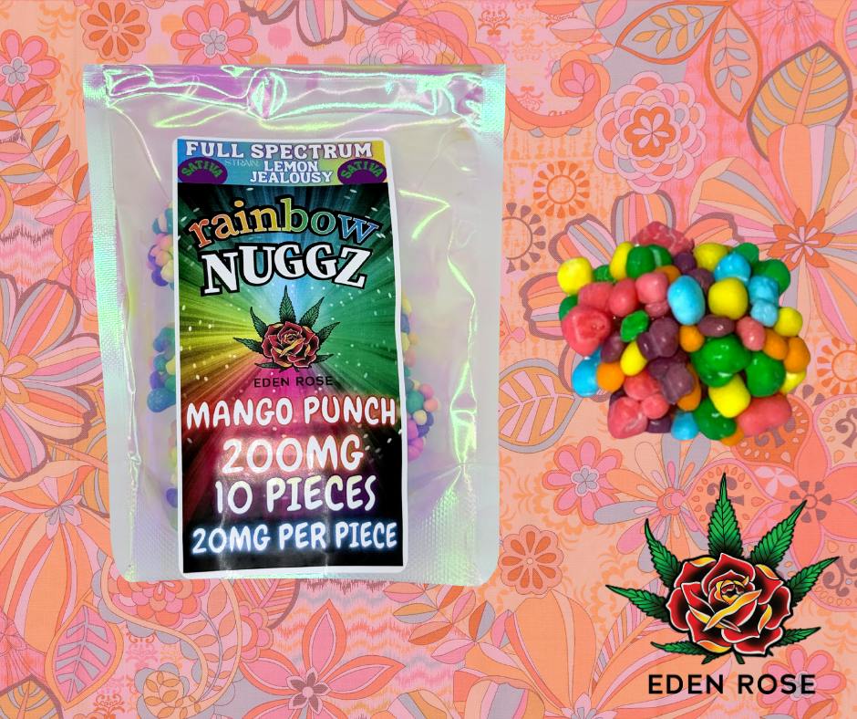 200MG Rainbow Nuggz: Full Spectrum - Mango Punch (Sativa)