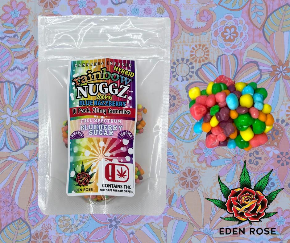 200MG Rainbow Nuggz: Full Spectrum - Blue Razzberry (Hybrid)