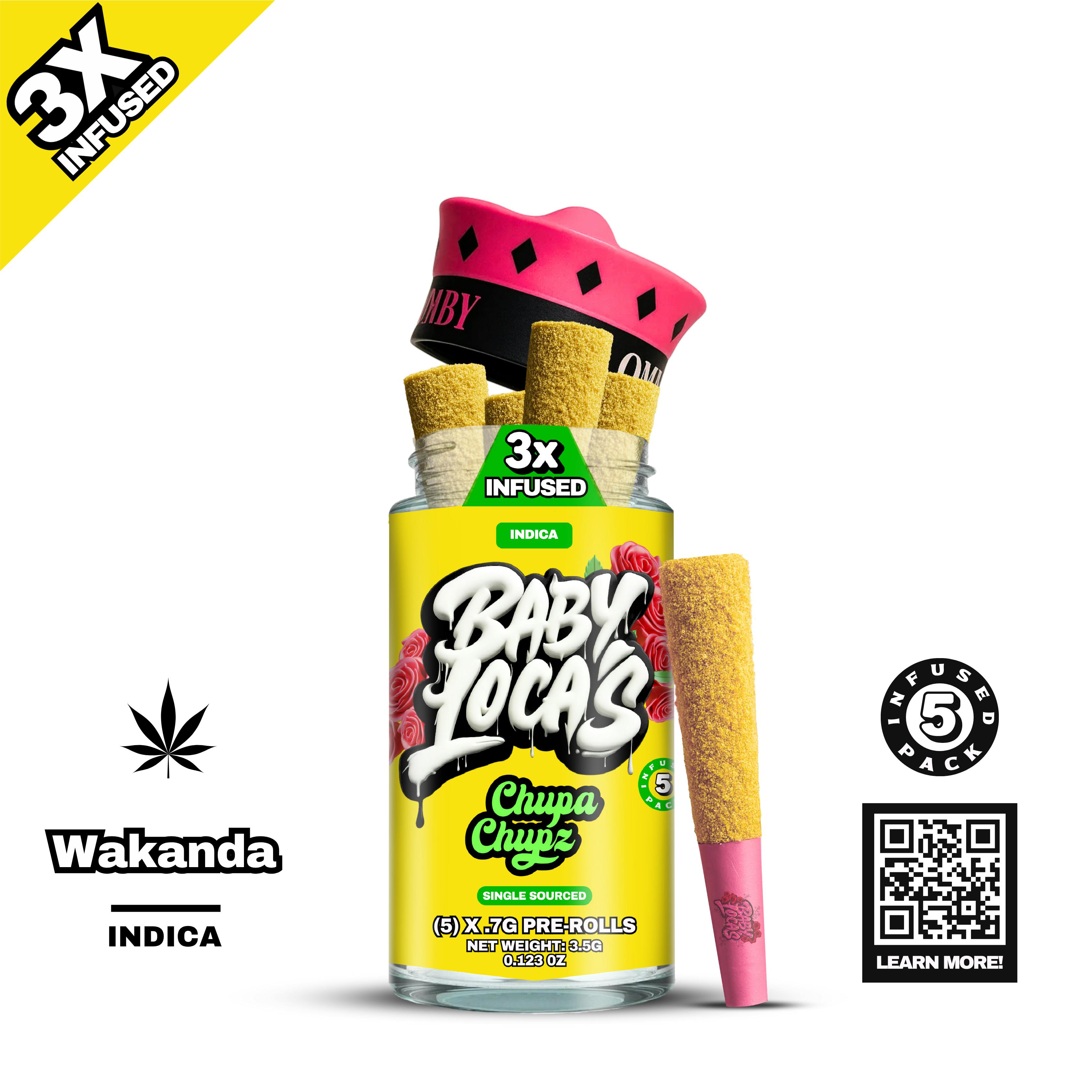 ポスガチャ XANXUS＆スクアーロ Baby Locas Chupa Chupz 3x Infused: 5 Pack Pre-Rolls - Wakanda