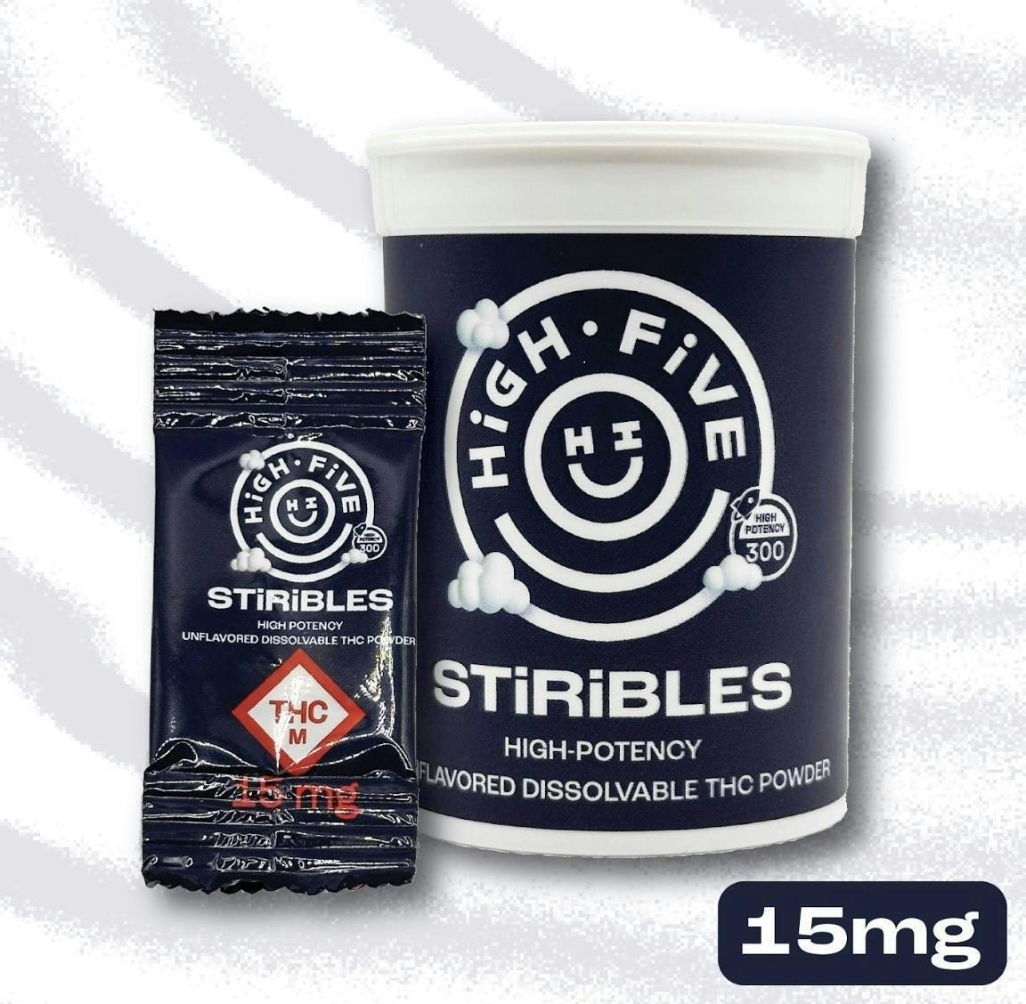 High Five | Unflavored | Stiribles | 15mg