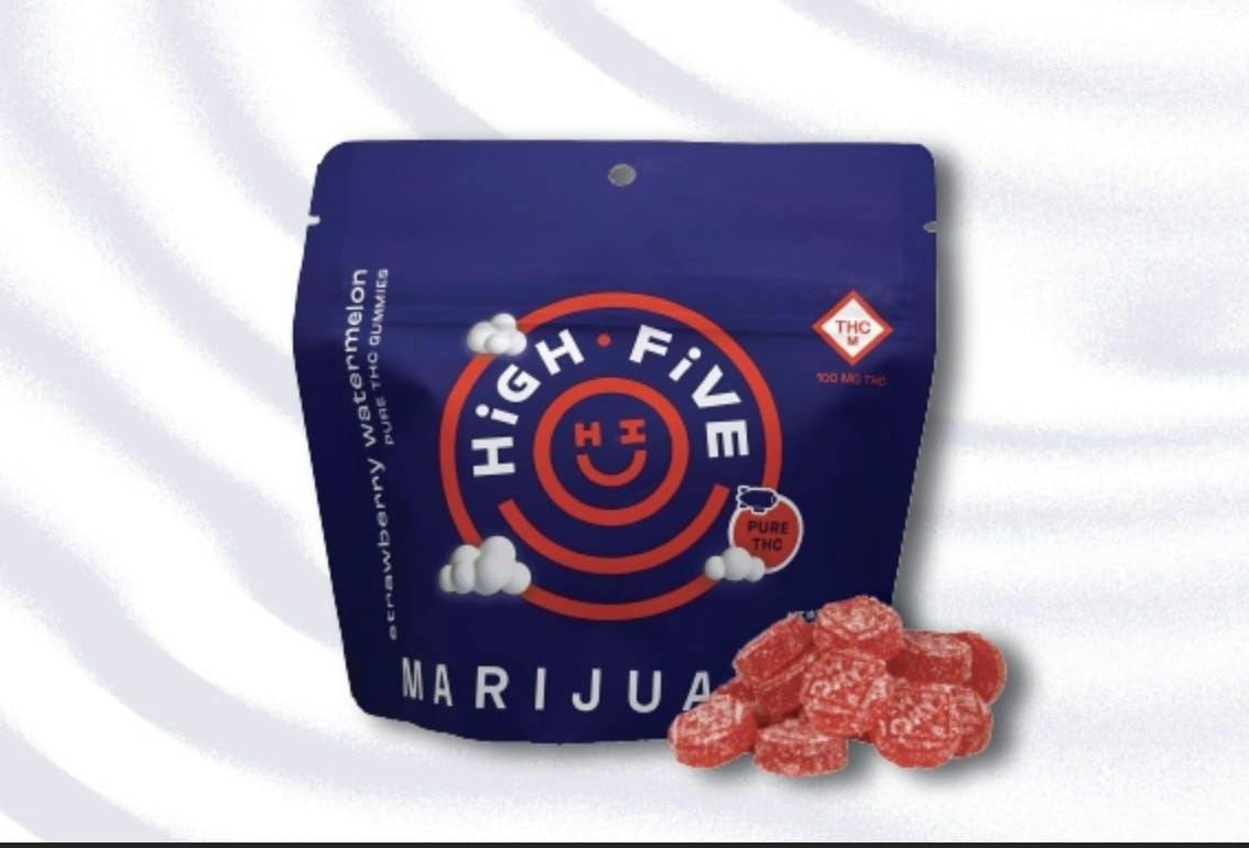 High Five | Strawberry Watermelon | Gummies | 100mg - High Five Cannabis