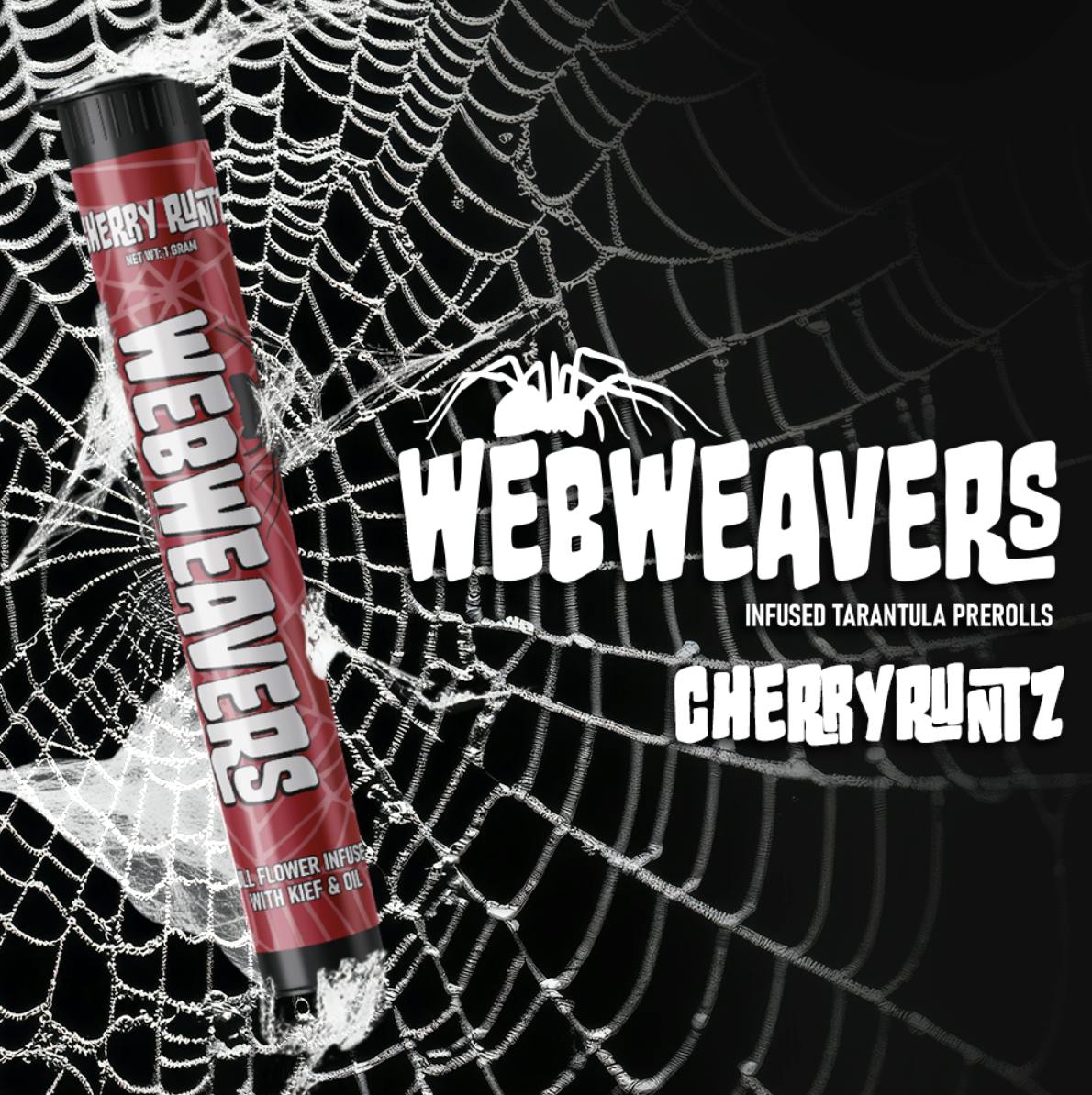 Webweavers | Cherry Runtz | Infused Pre Roll | 1G
